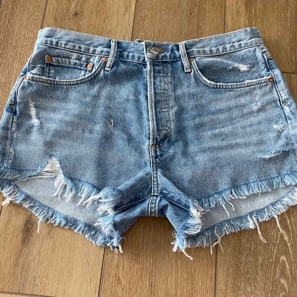 NEW agolde denim shorts